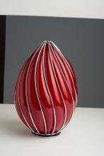 VETRO GABBIA A GOCCIA ROSSO U/8040